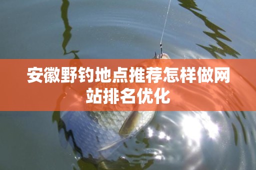 安徽野钓地点推荐怎样做网站排名优化