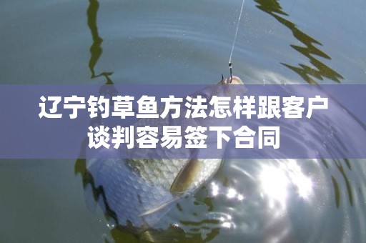 辽宁钓草鱼方法怎样跟客户谈判容易签下合同