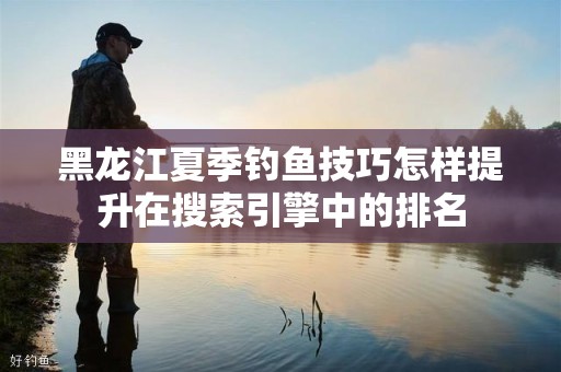黑龙江夏季钓鱼技巧怎样提升在搜索引擎中的排名