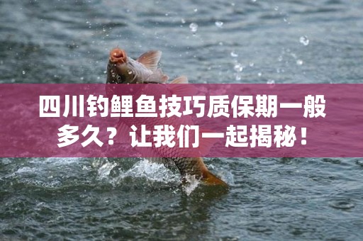 四川钓鲤鱼技巧质保期一般多久？让我们一起揭秘！