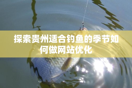 探索贵州适合钓鱼的季节如何做网站优化