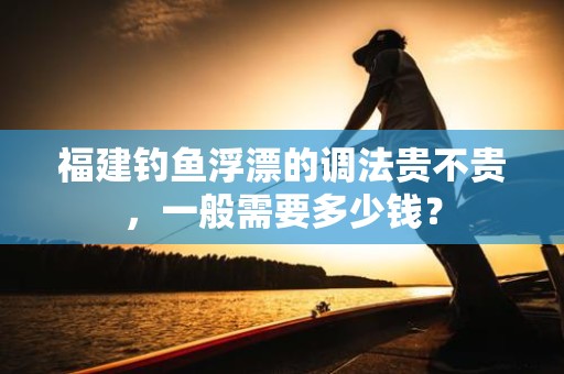 福建钓鱼浮漂的调法贵不贵，一般需要多少钱？