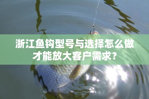 浙江鱼钩型号与选择怎么做才能放大客户需求？