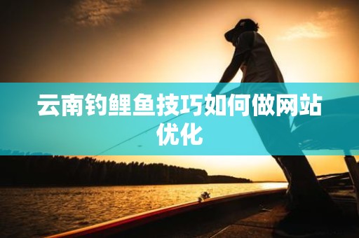 云南钓鲤鱼技巧如何做网站优化