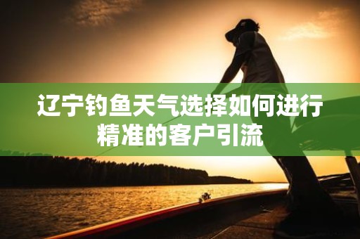 辽宁钓鱼天气选择如何进行精准的客户引流