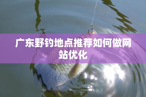 广东野钓地点推荐如何做网站优化