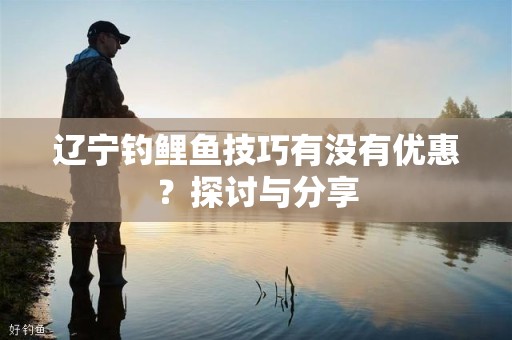 辽宁钓鲤鱼技巧有没有优惠？探讨与分享