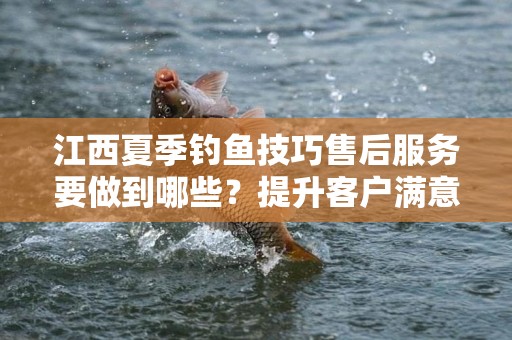 江西夏季钓鱼技巧售后服务要做到哪些？提升客户满意度的必备策略