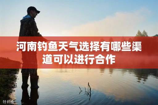 河南钓鱼天气选择有哪些渠道可以进行合作