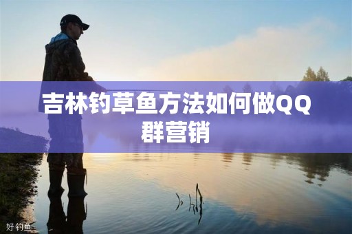 吉林钓草鱼方法如何做QQ群营销