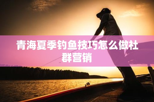 青海夏季钓鱼技巧怎么做社群营销