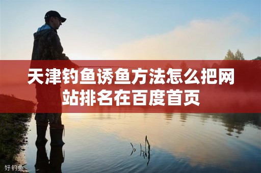 天津钓鱼诱鱼方法怎么把网站排名在百度首页