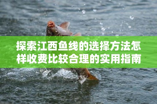 探索江西鱼线的选择方法怎样收费比较合理的实用指南