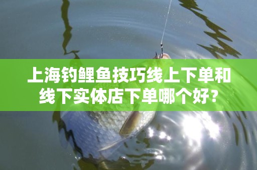 上海钓鲤鱼技巧线上下单和线下实体店下单哪个好？