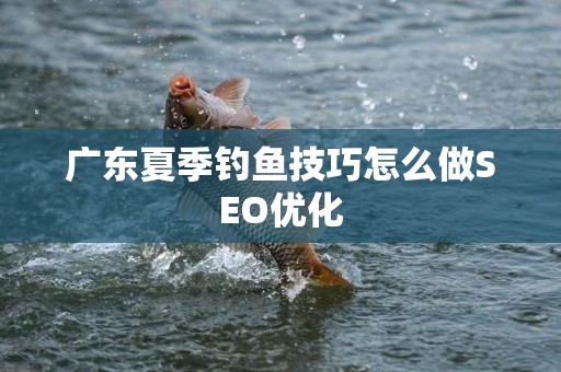 广东夏季钓鱼技巧怎么做SEO优化