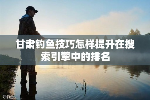 甘肃钓鱼技巧怎样提升在搜索引擎中的排名