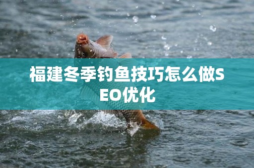 福建冬季钓鱼技巧怎么做SEO优化