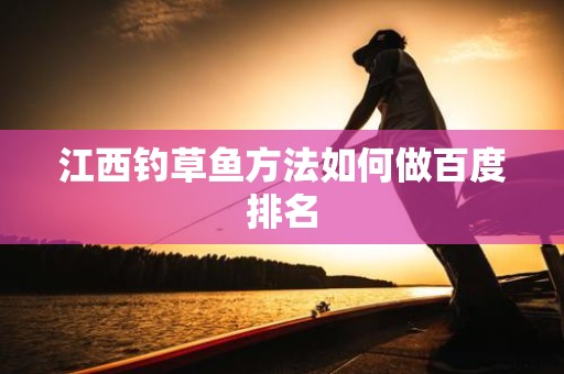 江西钓草鱼方法如何做百度排名