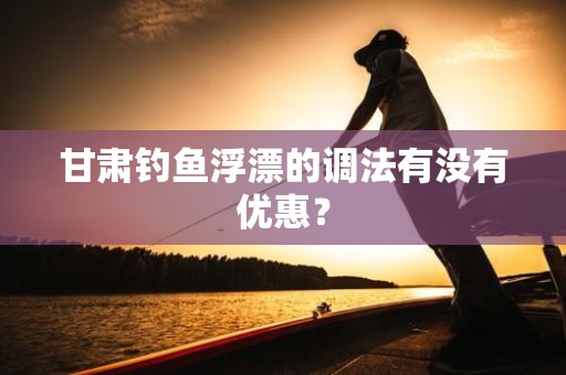 甘肃钓鱼浮漂的调法有没有优惠？
