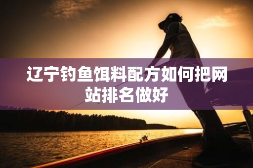 辽宁钓鱼饵料配方如何把网站排名做好