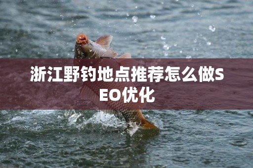 浙江野钓地点推荐怎么做SEO优化