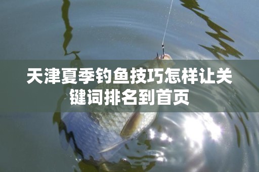 天津夏季钓鱼技巧怎样让关键词排名到首页