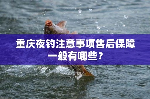 重庆夜钓注意事项售后保障一般有哪些？