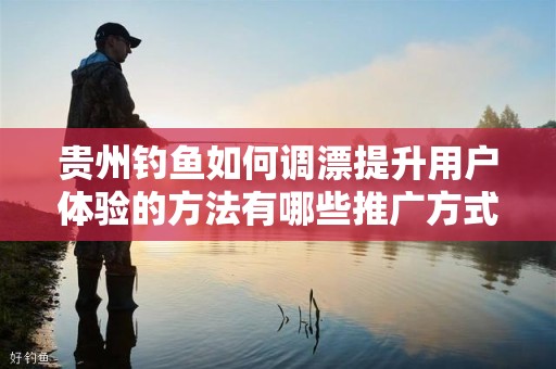贵州钓鱼如何调漂提升用户体验的方法有哪些推广方式有哪些