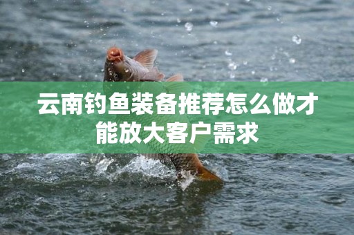 云南钓鱼装备推荐怎么做才能放大客户需求