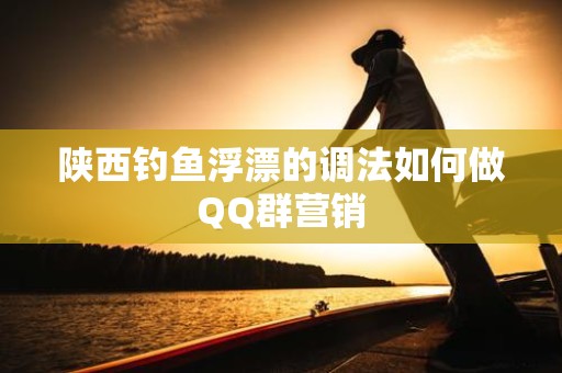 陕西钓鱼浮漂的调法如何做QQ群营销