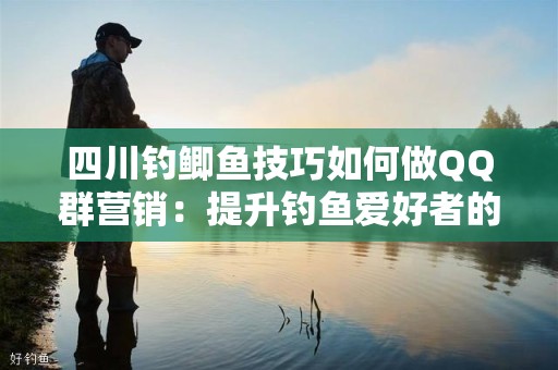 四川钓鲫鱼技巧如何做QQ群营销：提升钓鱼爱好者的交流与分享