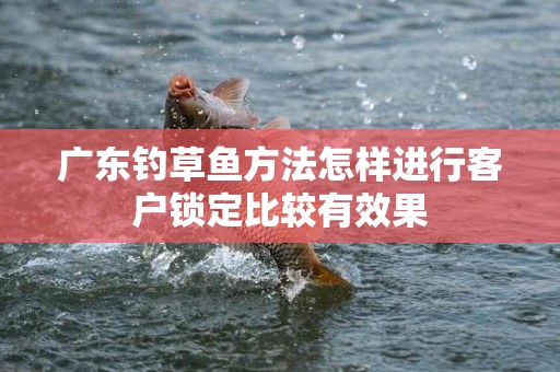 广东钓草鱼方法怎样进行客户锁定比较有效果