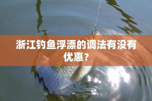 浙江钓鱼浮漂的调法有没有优惠？