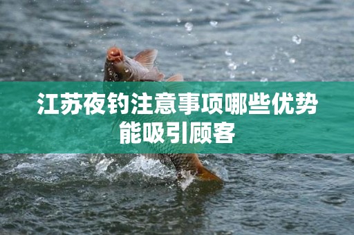 江苏夜钓注意事项哪些优势能吸引顾客