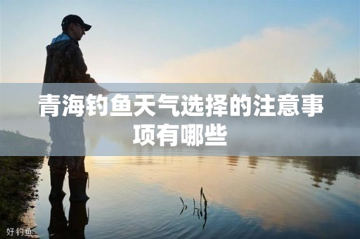 青海钓鱼天气选择的注意事项有哪些