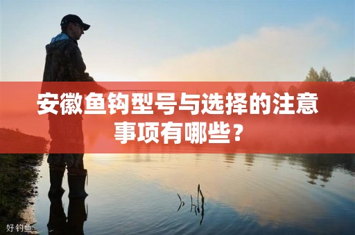安徽鱼钩型号与选择的注意事项有哪些？