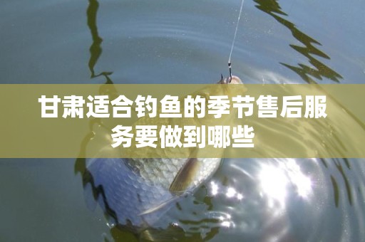 甘肃适合钓鱼的季节售后服务要做到哪些