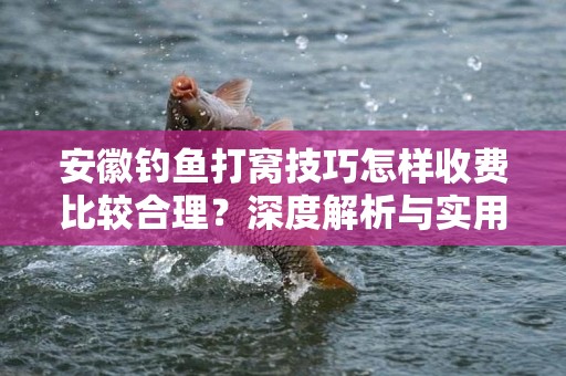 安徽钓鱼打窝技巧怎样收费比较合理？深度解析与实用建议