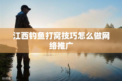 江西钓鱼打窝技巧怎么做网络推广