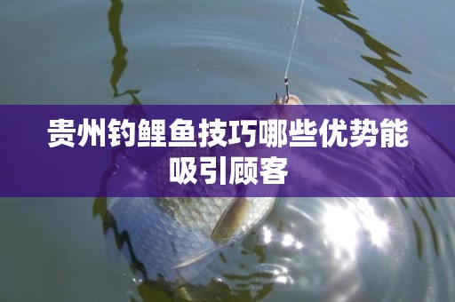 贵州钓鲤鱼技巧哪些优势能吸引顾客