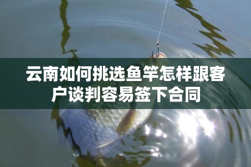 云南如何挑选鱼竿怎样跟客户谈判容易签下合同