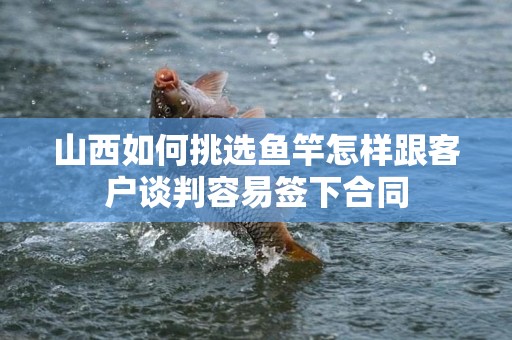 山西如何挑选鱼竿怎样跟客户谈判容易签下合同