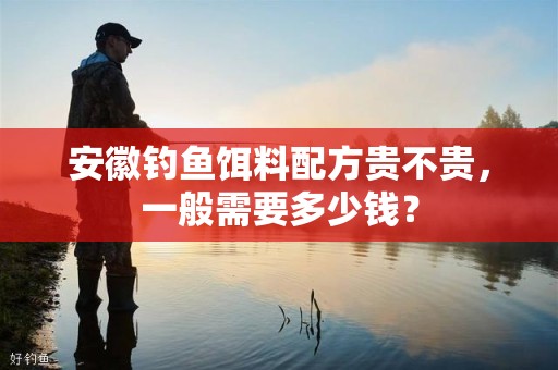 安徽钓鱼饵料配方贵不贵，一般需要多少钱？