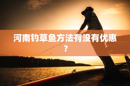 河南钓草鱼方法有没有优惠？