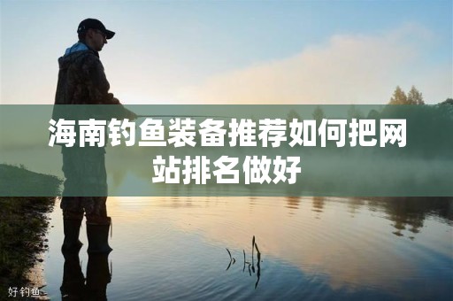 海南钓鱼装备推荐如何把网站排名做好