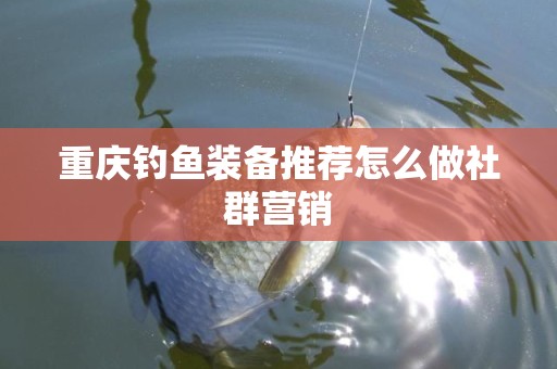 重庆钓鱼装备推荐怎么做社群营销