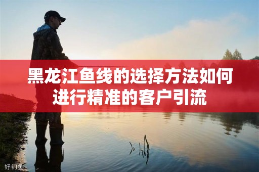 黑龙江鱼线的选择方法如何进行精准的客户引流