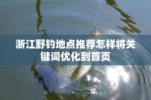 浙江野钓地点推荐怎样将关键词优化到首页