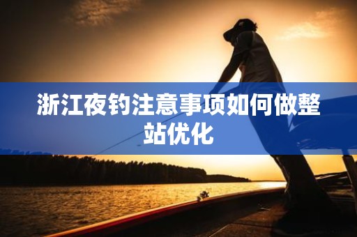 浙江夜钓注意事项如何做整站优化