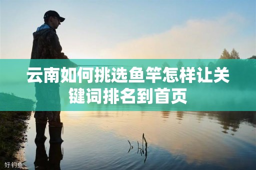 云南如何挑选鱼竿怎样让关键词排名到首页